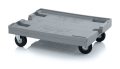   Szállító roller gumi/polyamid kerekekkel, 82x62 cm, 4 irányítható kerék menetvédelemmel
