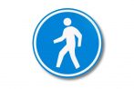 "Gyalogos forgalom" padló szimbólum